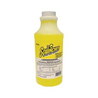 Sqwincher Corporation 020223-LA Sqwincher 32 Ounce Liquid Concentrate Lemonade Electrolyte Drink - Yields 2 1/2 Gallons (12 Each
